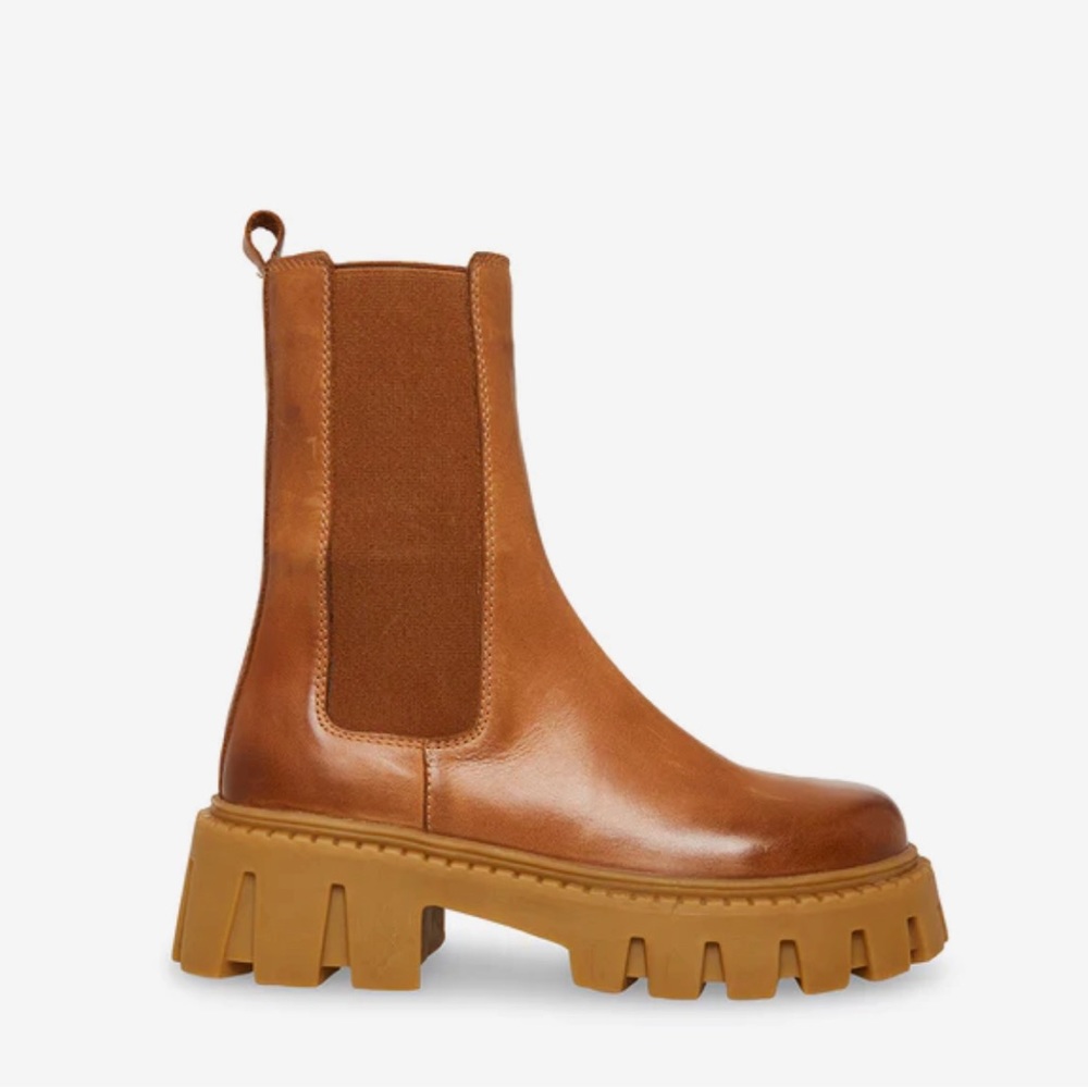 Charges Tan Leather Boot